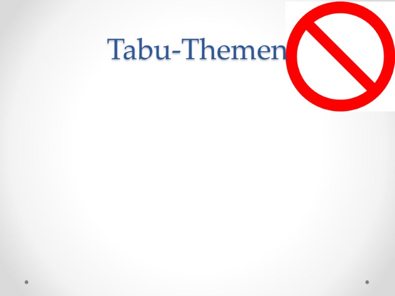 Tabu-Themen